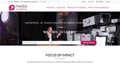 Desktop Screenshot of media-academie.nl