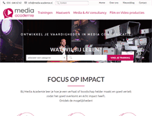 Tablet Screenshot of media-academie.nl